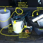 directory of pails of copper wire in the back of my car
