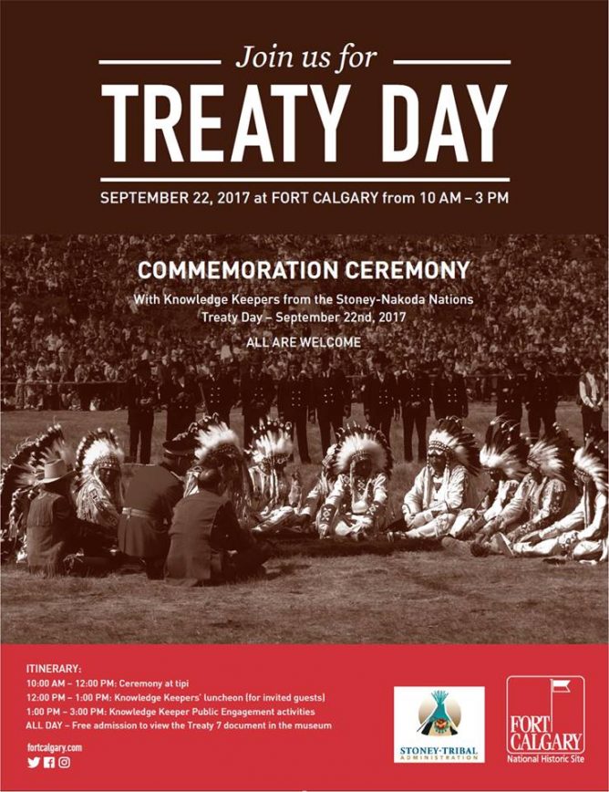 Treaty 7 Day at Fort Calgary Thomas Hepburn Help at Home